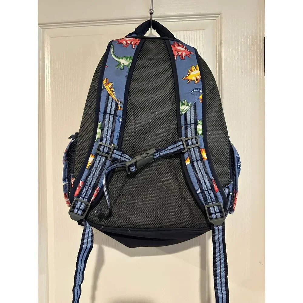 Pottery Barn kids book bag and matching lunchbox Dinosaurs rainbow multi color